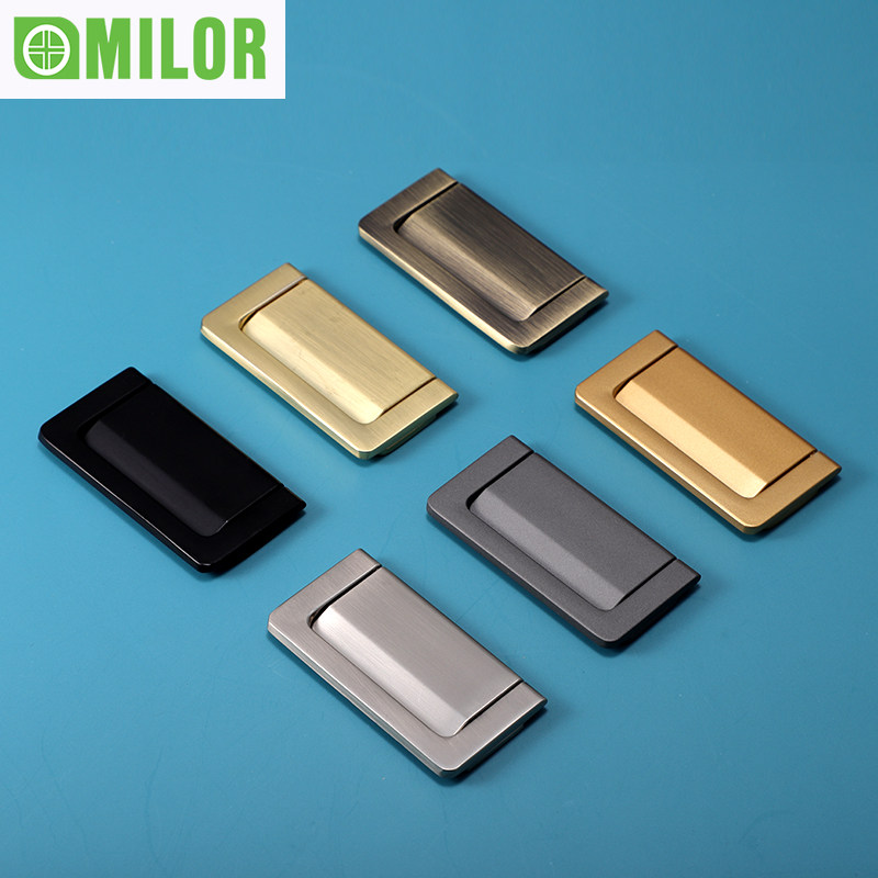 北欧抽屈暗拉手平板隐形把手抽屉拉扣现代简约橱柜明装衣柜门暗扣