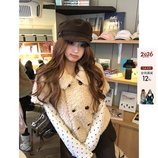 你的鱼 霜岛邮报 微胖mm毛绒短袖外套叠穿套装 1/06 20:00新品9折