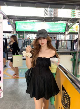 你的鱼 慕斯流光 微胖mm赫本感方领春夏连衣裙 2/24 20:00新品9折