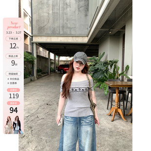 微胖mm费尔岛春夏针织短袖 你 00新品 塞纳薄雾 9折 鱼