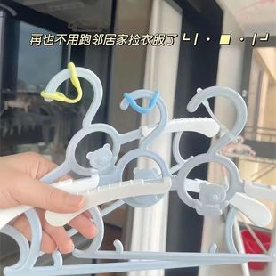 寝室晾衣防滑固定扣防风衣架晒衣架防风防滑衣服防滑防刮风衣架