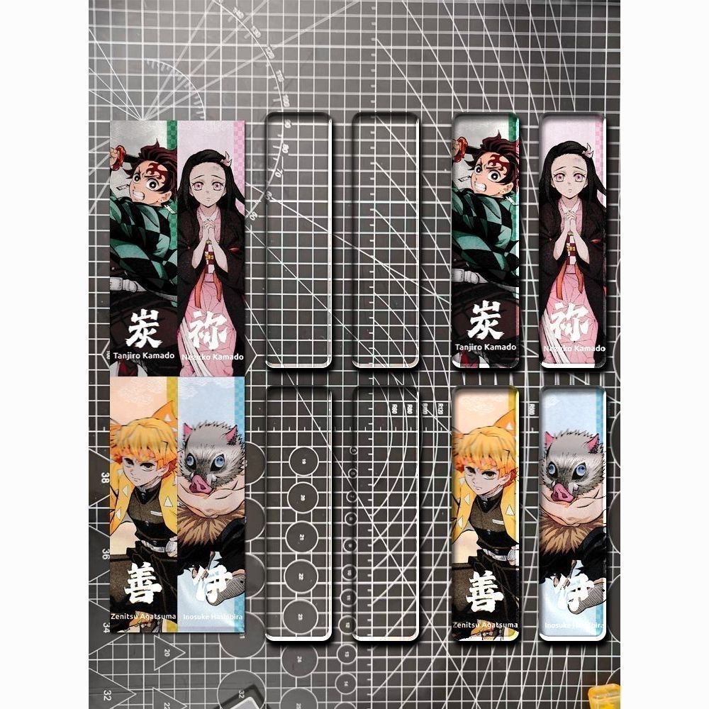 鬼灭之刃联名瑞幸冰箱贴diy材料包手工自制亚克力板定制磁吸配件