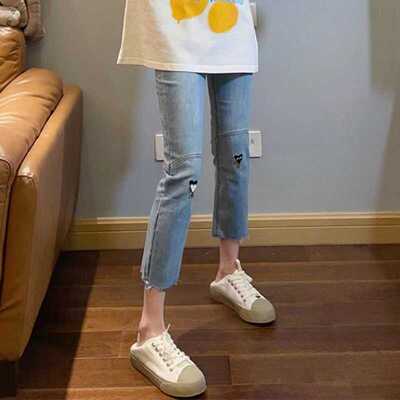 外穿新款孕妇春夏季托腹裤子