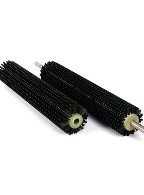 全宇工业毛刷辊螺旋刷筒空心尼龙硬软毛刷定制小型除尘圆柱刷子