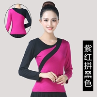 Пурпурные красные длинные рукава