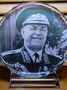 朱可夫摆设纪念品礼品苏联工艺品人偶模型化仔装饰品周边水晶摆件