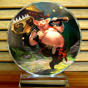 猪八戒摆设工艺品四大名著装 饰西游记收藏品礼物纪念品水晶摆件