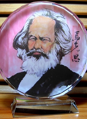 马克思纪念品礼物装饰品礼品收藏品人像摆设工艺品模型水晶摆件