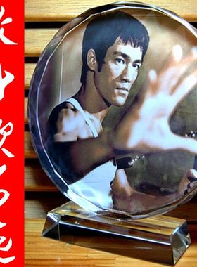 李小龙摆设公仔玩偶礼物纪念品礼品工艺品武术家人偶模型水晶摆件