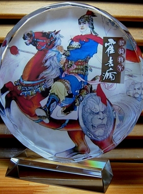 霍去病摆设装饰品纪念品礼物礼品模型收藏品工艺品西汉水晶摆件