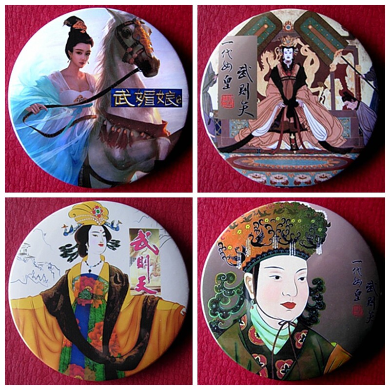 武则天装饰品徽章礼物礼品胸针中国古代女皇帝纪念品武媚娘胸章