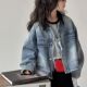 女孩洋气时髦夹克大童儿童百搭上衣潮 童装 女童韩版 牛仔外套春秋季