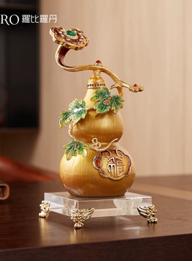 罗比罗丹《福禄如意》葫芦摆件中式博古架办公桌装饰摆件开业礼品