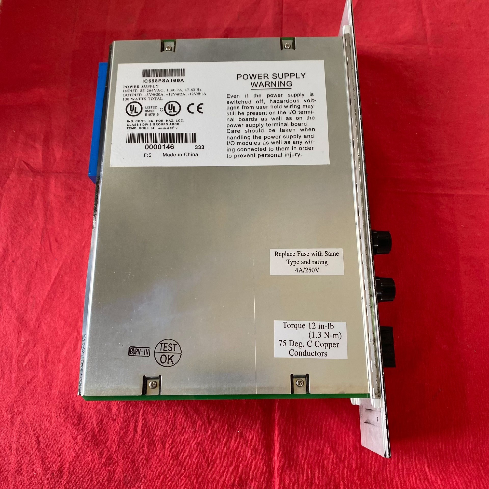 IC698PSA100A电源模块PACS工业备件