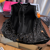 坎肩唐装 新中式 国风盘扣马甲丝绒背心女秋冬外穿无袖 上衣马夹外套