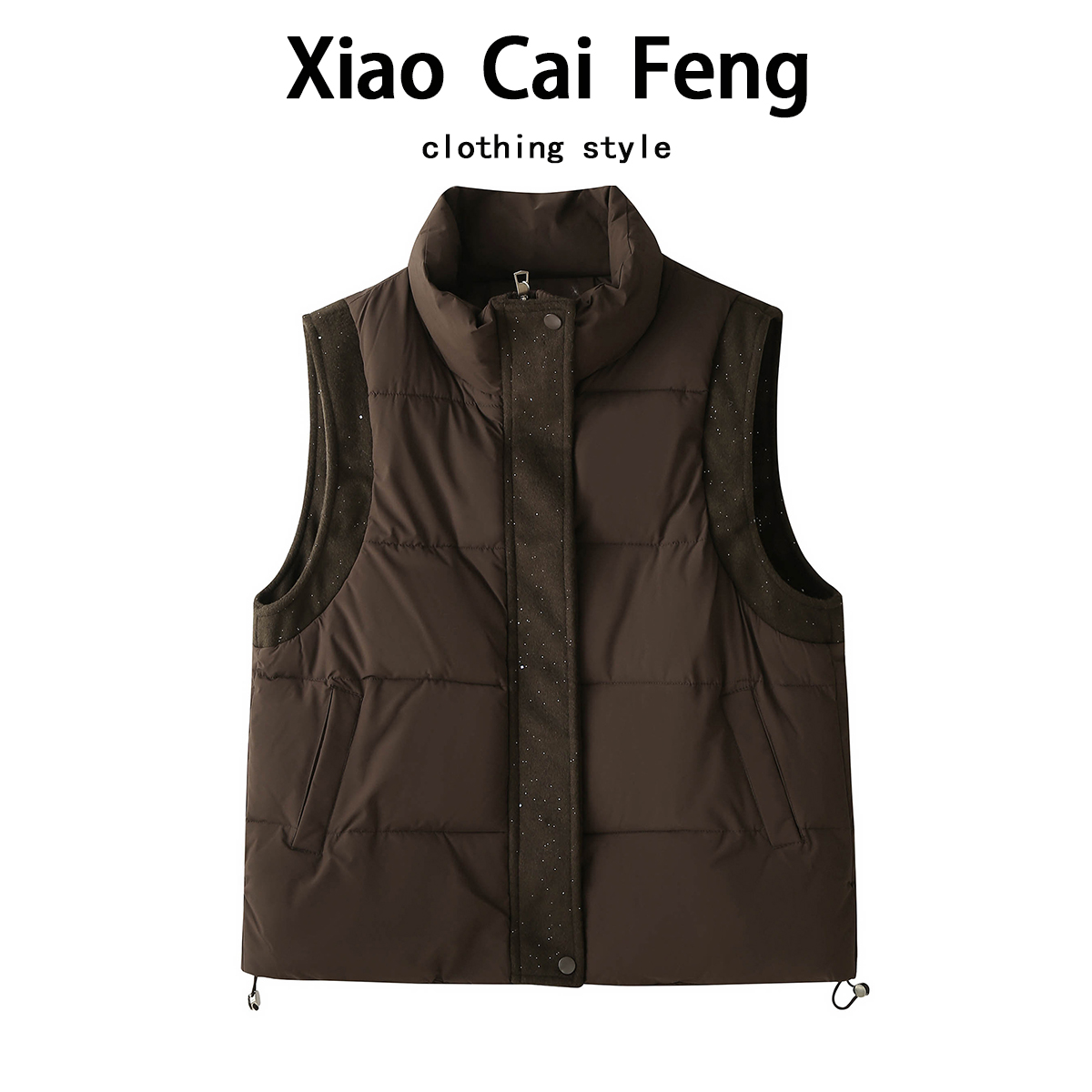 韩系羽绒棉服马甲短外套女冬装设计感坎肩背心显瘦加厚保暖棉袄潮