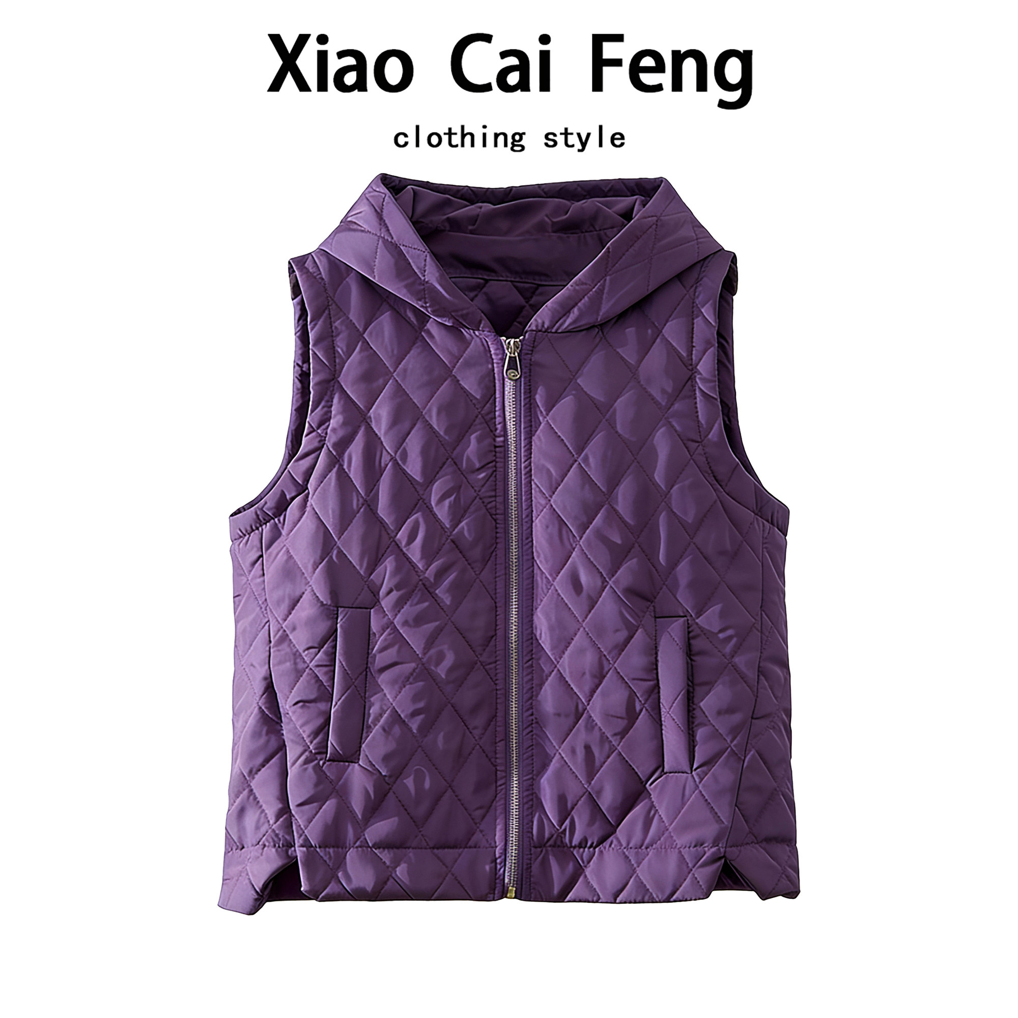 时尚菱格羽绒棉连帽马甲外套女冬装休闲叠穿保暖坎肩背心外搭棉袄,女装/女士精品,马夹,淘宝优惠券,粉丝福利购,淘宝优惠卷