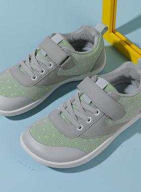 外贸捡漏儿童鞋4E宽楦赤足鞋25-37码童鞋男童宽头平底运动鞋女童