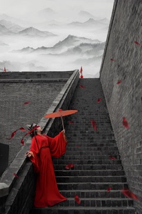 战国古风袍旅游旅精修汉服拍照图片照片ps修图古装修图处理写真批