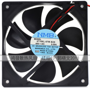 07W B29 3线 12025 变频器散热风扇 12CM 4710KL 0.09A NMB 48V