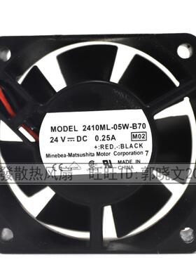 2410ML-05W-B70 全新 NMB 6025 DC24V 0.25A 变频器散热风机风扇