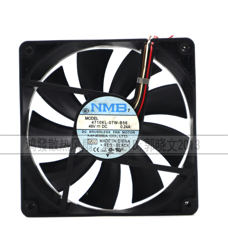 全新DC12V 24V 6 7 8 9 12 14cm三线四线PWM温控控速电脑散热风扇