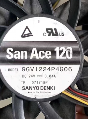 全新SANYO三洋 9GV1224P4G01/G03/G06 24V 0.84A 12025变频器风扇
