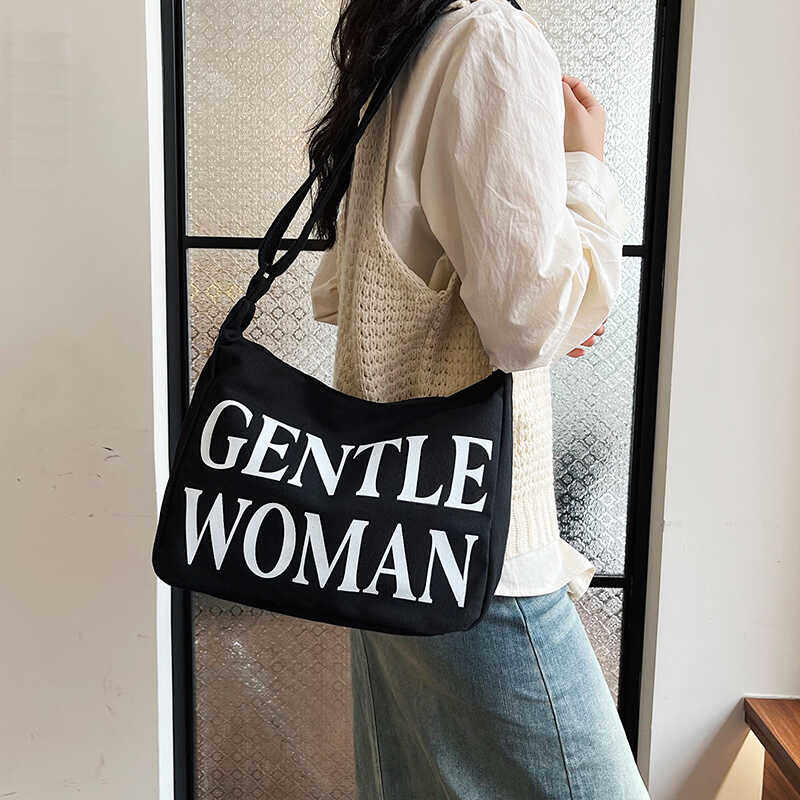 慵懒风小众休闲字母大容量单肩帆布包百搭文艺小清新大学生布袋包,箱包皮具/热销女包/男包,时尚帆布包,淘宝优惠券,粉丝福利购,淘宝优惠卷