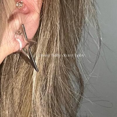 隐形耳夹五角星Y2K朋克金属小众