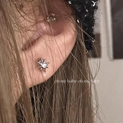 隐形耳夹无耳洞迷你八芒星甜酷