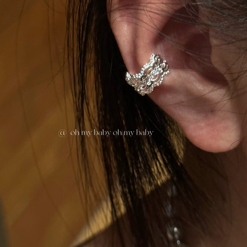 耳骨夹无耳洞可戴蕾丝花边