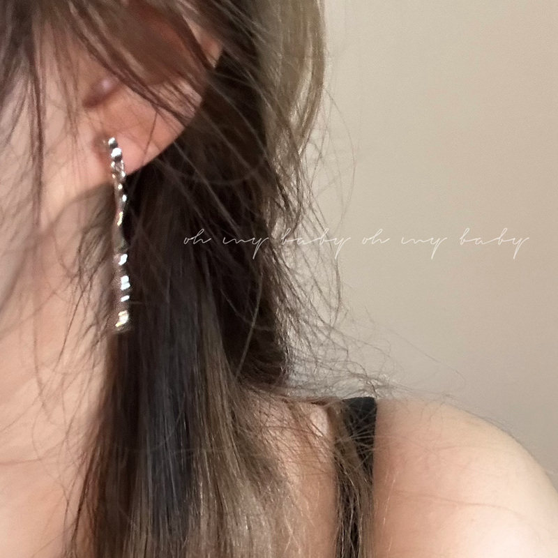 无耳洞可戴细长条耳钉隐形耳夹