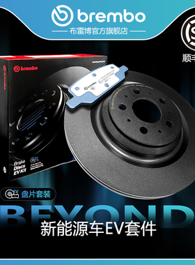 后刹车盘片套装brembo布雷博EV适配特斯拉MODEL3/Performance/3P