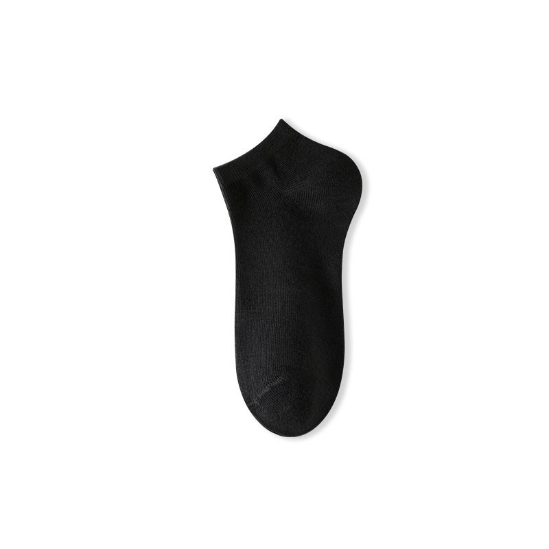 Wholesale Socks, 100 Pairs, Autumn and All-Season Men's Socks, Black Cotton Socks, Solid Color Sports Disposable Socks, Men's Style
