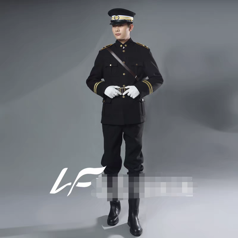 悬崖之上毛呢黑cos演剧本漫展军制服加厚2025年秋季道具