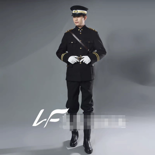 悬崖之上毛呢黑cos演剧本漫展军制服加厚2025年秋季道具