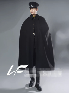 民国军阀男士披风毛呢全套宽松剧本推理演出写真影楼包邮2025新款