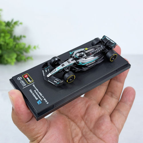 比美高1:64奔驰AMG F1合金方程式赛车模型安德里利12号收藏摆件