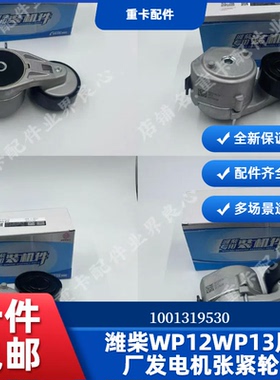 潍柴WP12WP13原厂发电机张紧轮1001319530适用于德龙X5000解放J6P
