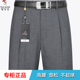 高腰中老年厚款 春秋中年长裤 直筒免烫宽松男裤 西裤 大码 啄木鸟男士