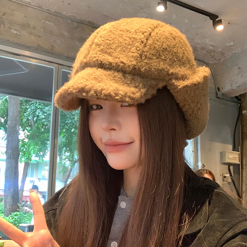 2025新款羊羔毛雷锋帽女秋冬保暖