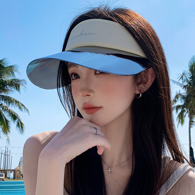 夏季女款空顶防晒透气遮阳帽图片