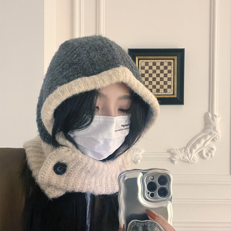 艾佳微巴拉克拉法帽子女秋冬季