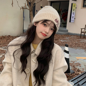 【蜜蜂服饰节】大头围帽子女秋冬韩版百搭保暖显脸小针织毛线帽