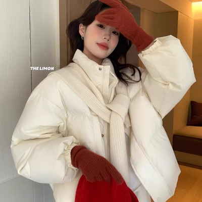 洋气减龄立领羽绒服短款小个子