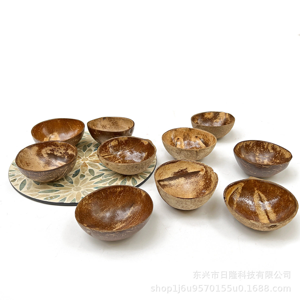 越南天然老椰子壳碗罐蜡烛容器创