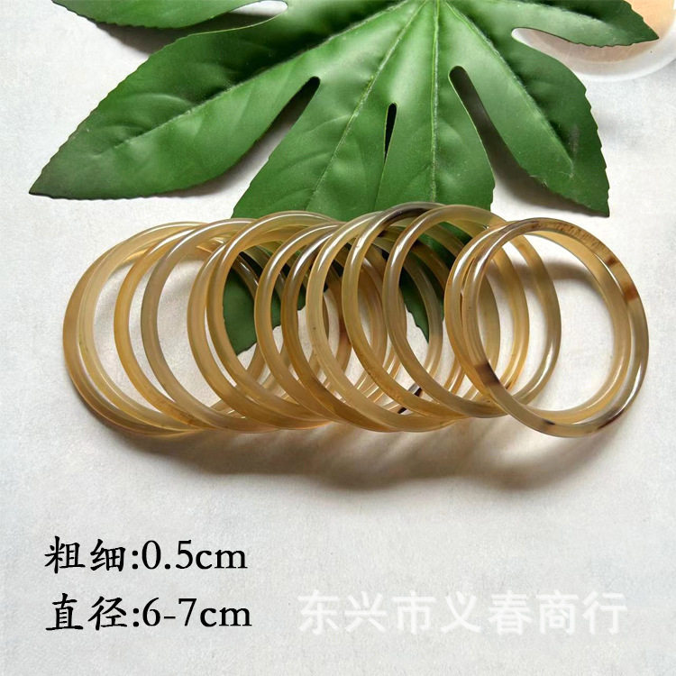 天然牛角手环手镯牛角花纹自然民