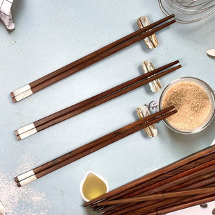 酸枝木筷子东南亚手工优质实木筷居家方头餐具筷