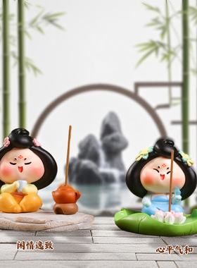 新款可爱中式复古国风美人唐妞驾