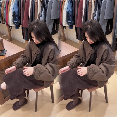 新款爆款高级小个子短款棉服上衣